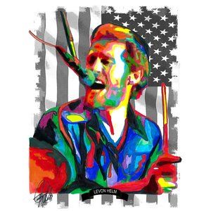 Levon Helm The Band Drums Rock Music Poster 18x24